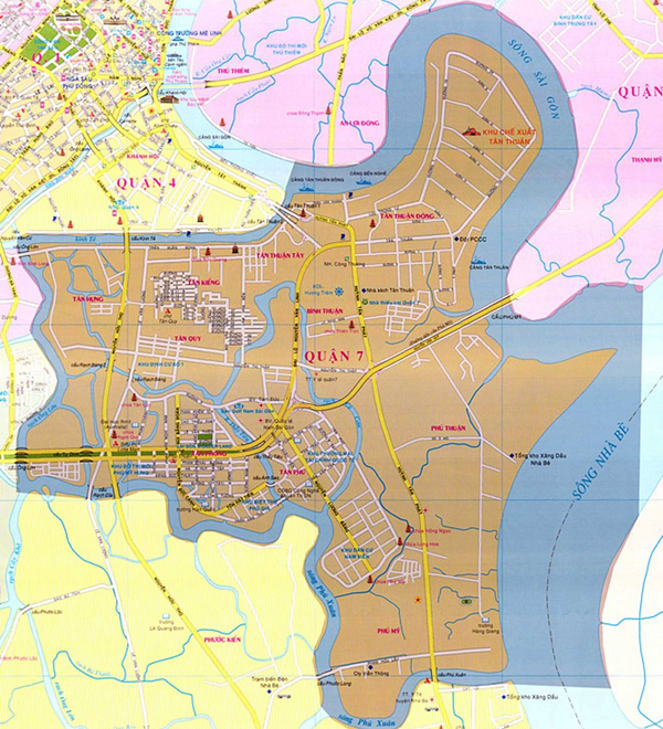 Bản đồ Quận 7